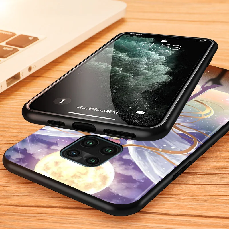 Силиконовый черный мягкий чехол для телефона милый Сейлор Мун Xiaomi Redmi Note 11S 11T 11 10S