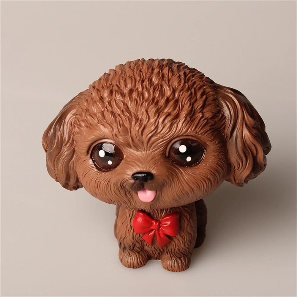 Фигурка собаки Тедди Шиба-Ину из смолы