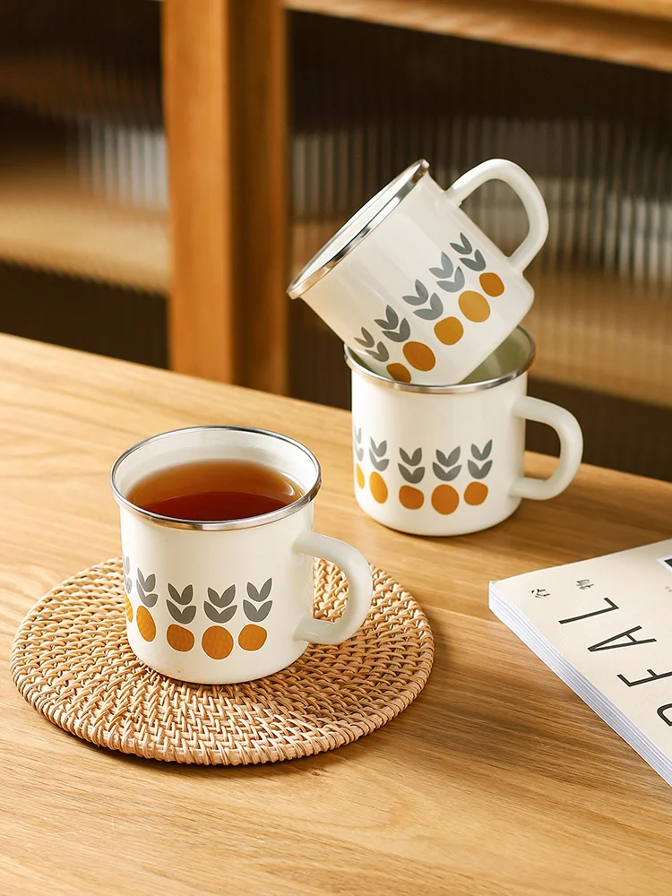 Фарфоровые эмалированные чайные кастрюли 1350 мл 380 чашки в японском ретро-стиле