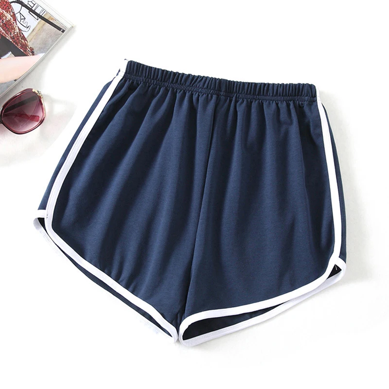 Sports Shorts Women Summer  New Candy Color Anti Emptied Skinny Shorts Casual Lady Elastic Waist Beach Short Pants