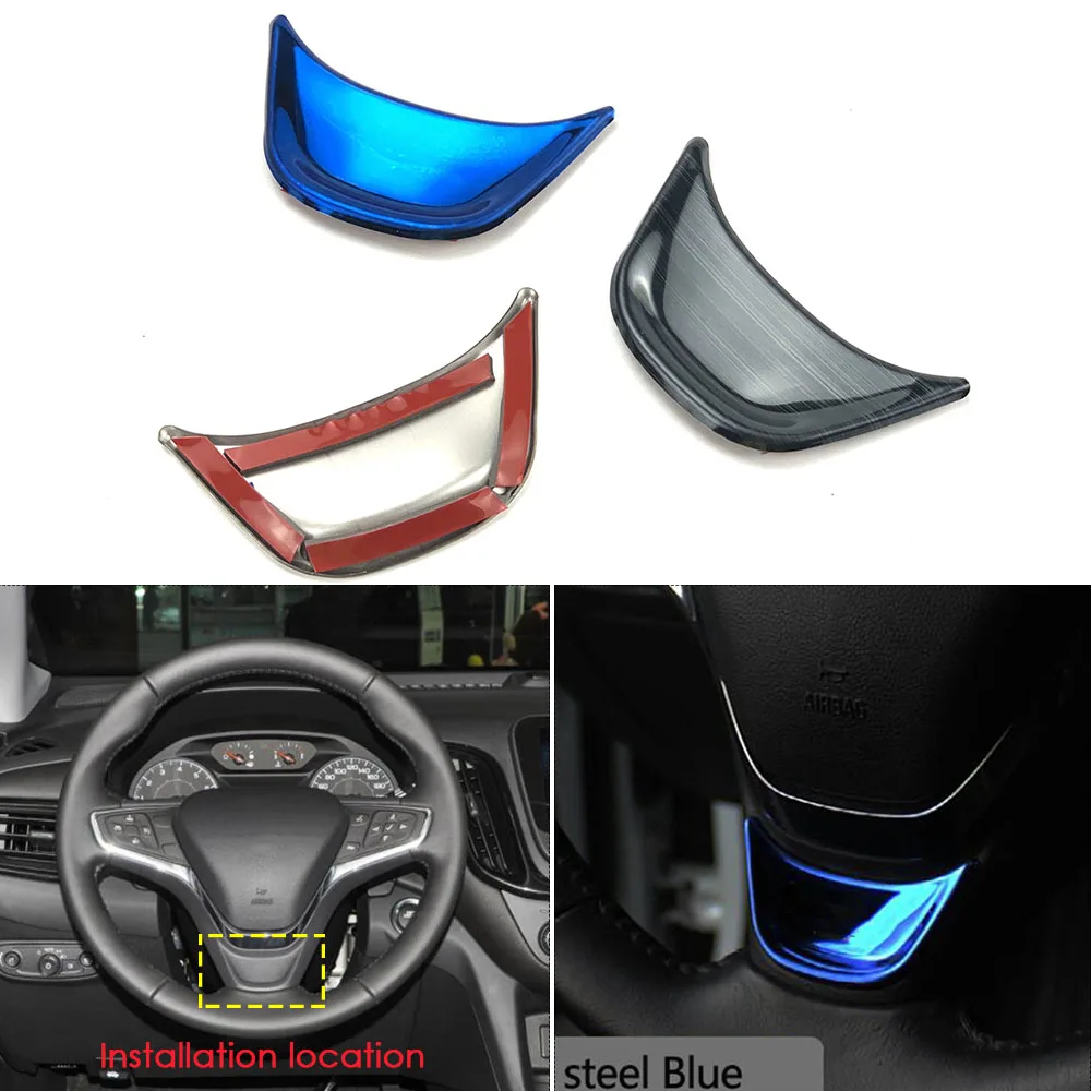 

Stainless Steel Car Steering Wheel Panel Trims Decoration For Chevrolet Equinox Malibu 2017-2022 Opel Ampera Buick Velite 5