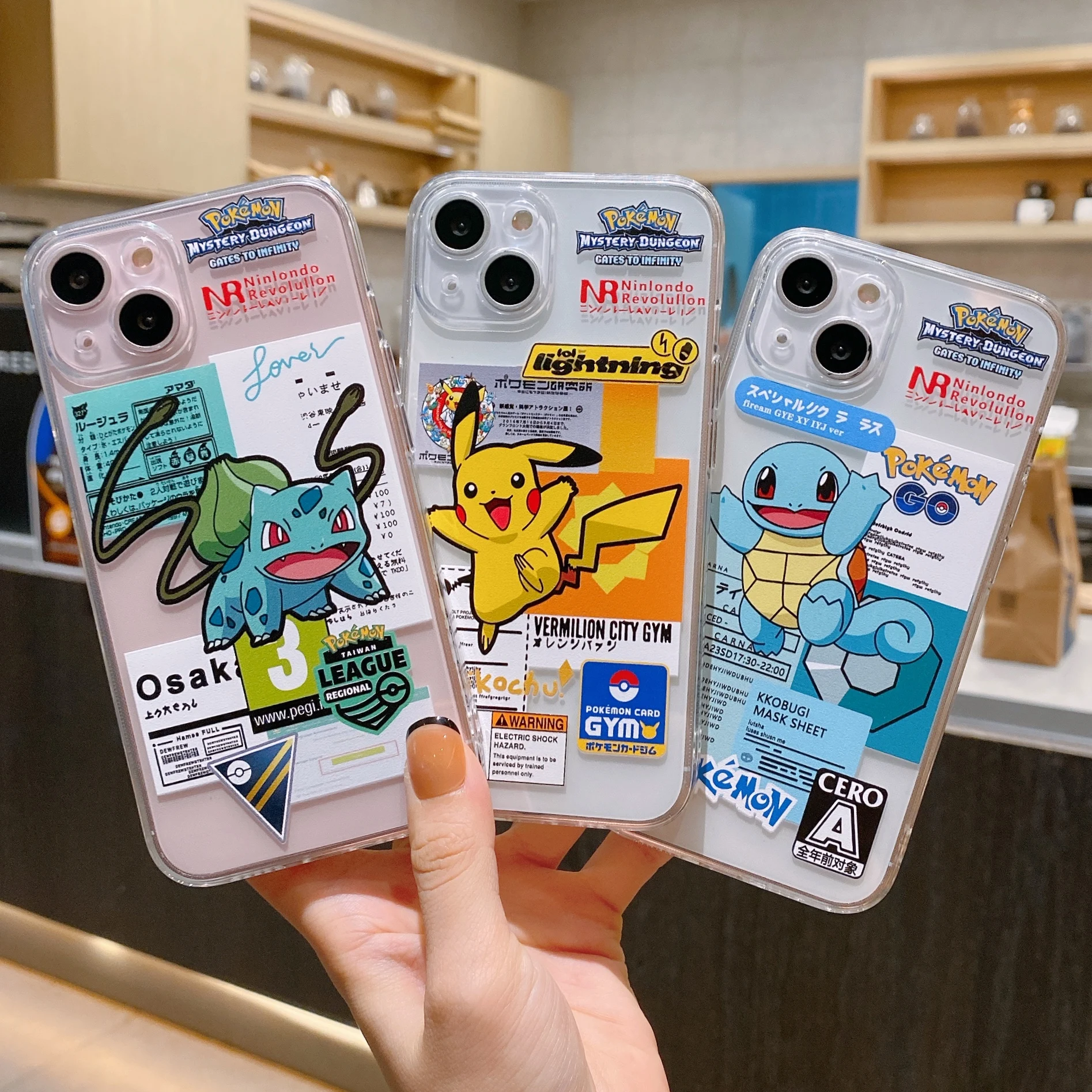 

Funny Creative Cartoon Pokemon Cute Pikachu Transparent Silicone Case for iPhone 7 8 Plus Xs XsMax XR 11 12 13 Pro Max Case