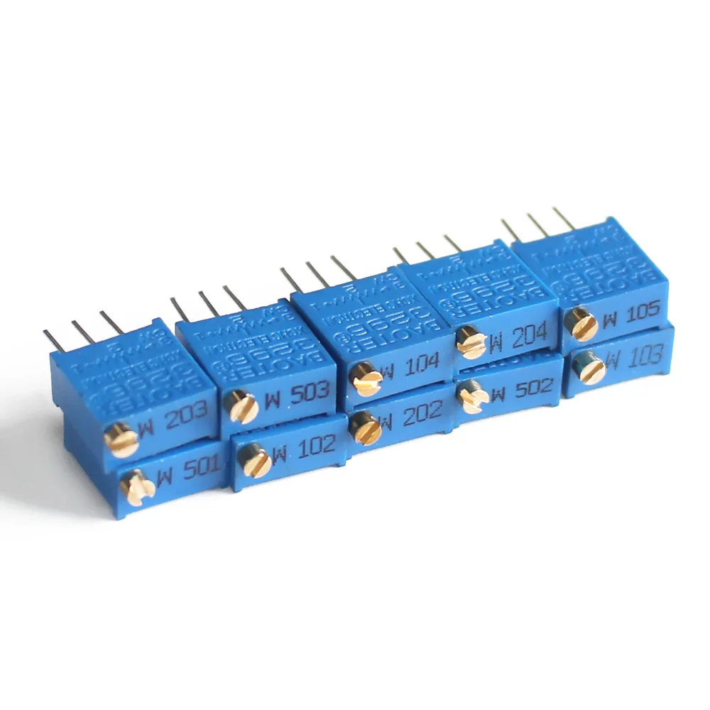 

50 шт. подстроечный потенциометр 3296 Вт 10R 20R 50R 100R 200R 500R 1K 2K 3K 5K 10K 20K 30K 50K 100K 200K 500K 1M 2M потенциометр