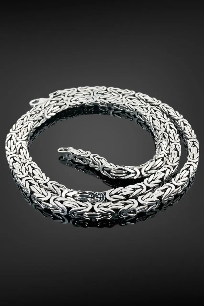 

King Chain 91 g 70 cm 5 mm Square 925 Silver Men 'S Necklace