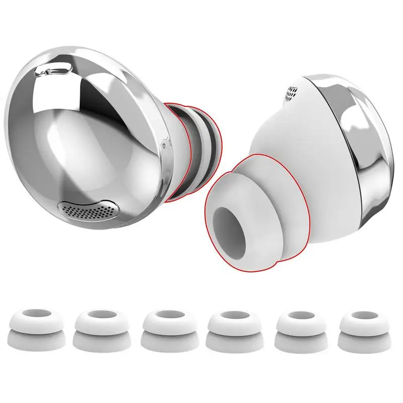 

Silicone Replacement Ear Buds For Pro 3 Pairs Ear Tips Noise Isolate Without Hurting Ears Replaceable Removable Ear Plug