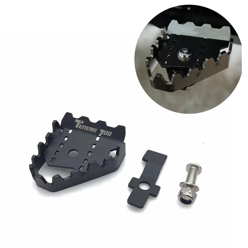 

For YAMAHA TENERE 700 Tenere700 XTZ 700 T700 Motorcycle Brake Lever Extension Pedal Step Tip Plate Enlarge Extender