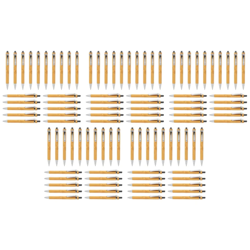 

Luffa Ballpoint Pen Sets Misc. Quantities Bamboo Wood Writing Instrument (100 Set)
