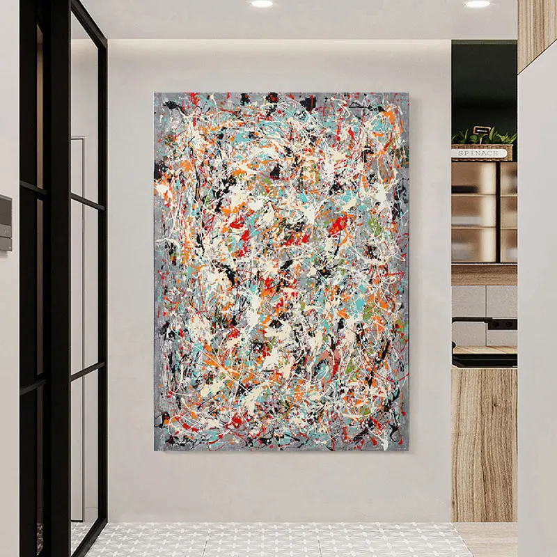 

Wall Art Pollock Abstract Art Canvas Painting Posters And Prints Modern Home Decoration Living Room Wall Picture No Frame