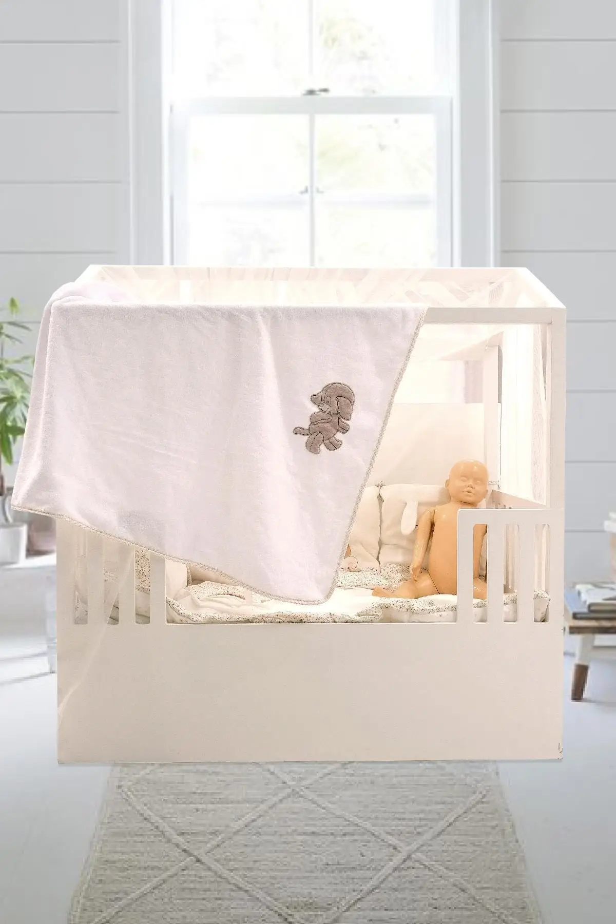 

80x100 dog embroidered Welsoft baby blanket bathrobe bath textile home & furniture