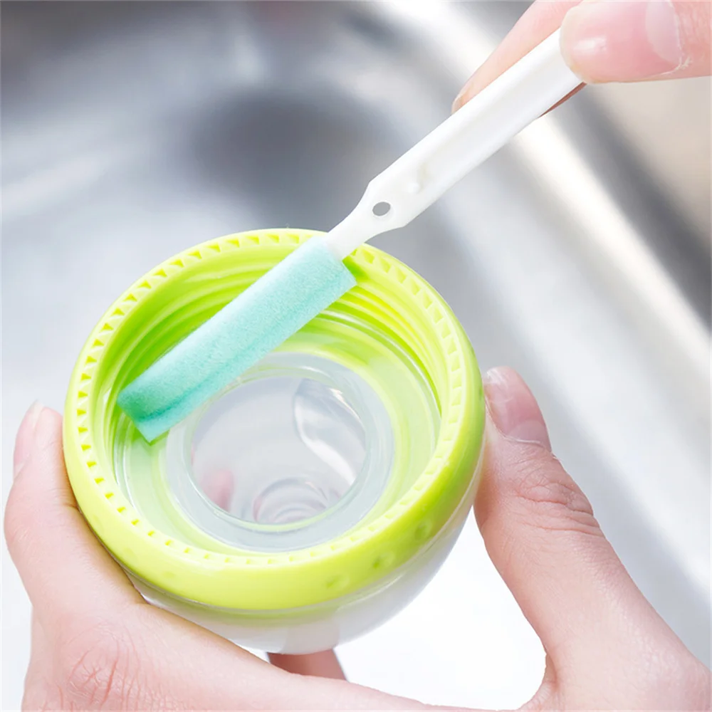 

3pcs/set Feeding Bottle Brush Long Handle Cleaning Brush Decontamination Washing Cup Brush Set Sink Gap Cleaning Small Brush