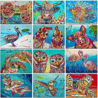 full diamond painting animals color fish owl turtle dolphin 5d diamond mosaic embroidery cross stitch rhinestone kit home decor
