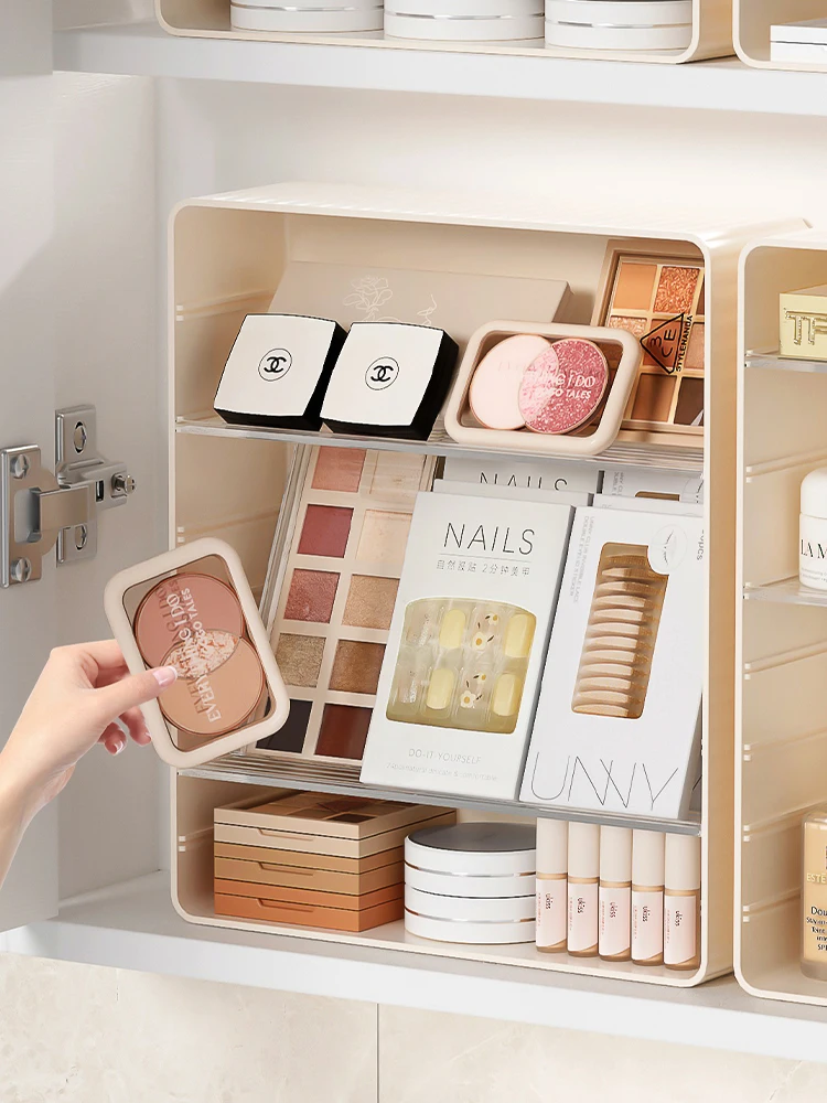 Зеркальная акриловая стойка для хранения косметики в ванной комнате держатель