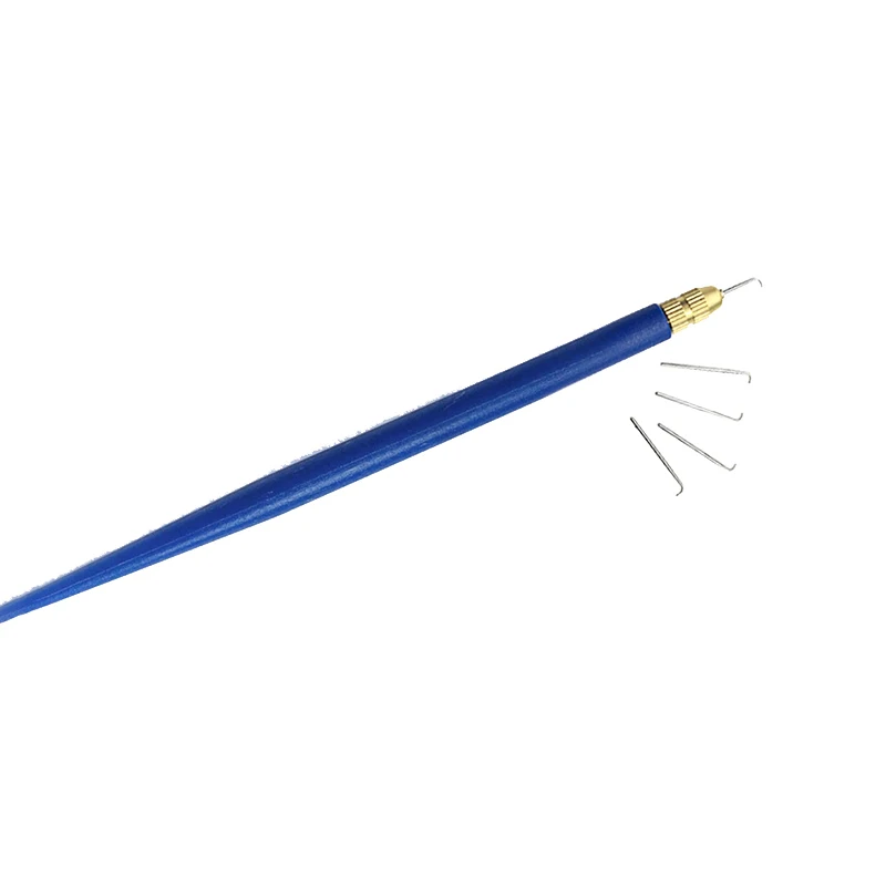 

5 Size Ventilation Needles (1-1, 1-2, 2-3, 3-4, 2) & 1 Plastic Holder For Making Lace Wigs / Closure / Wig Ventilation Needles