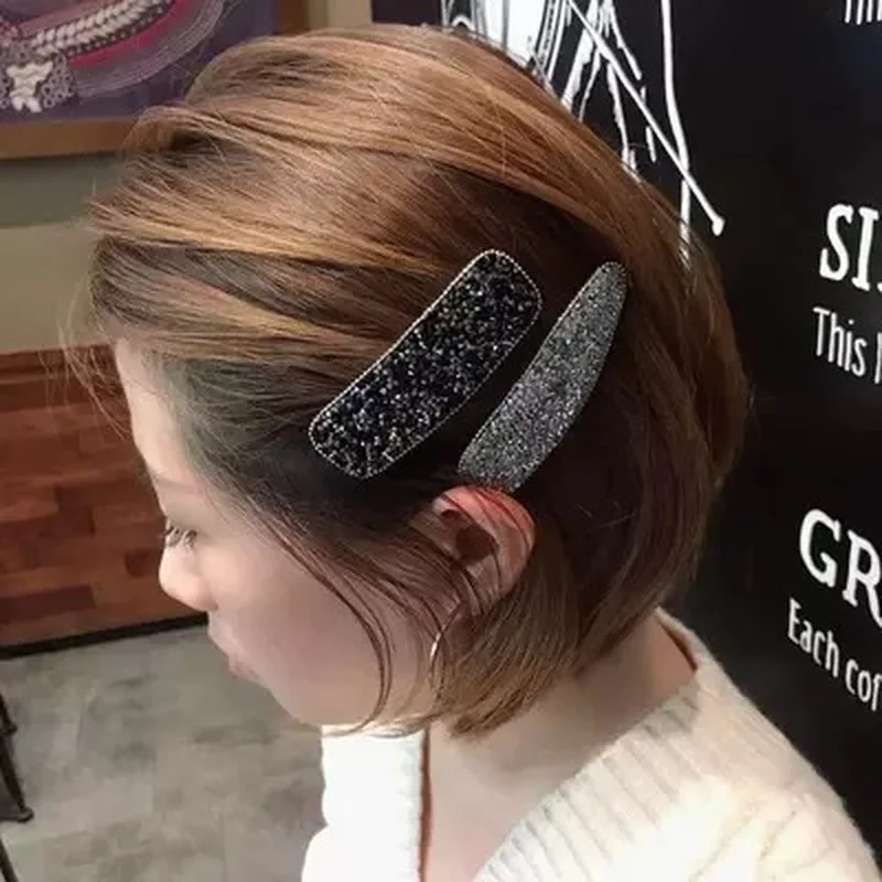 

Hot Square Waterdrop Bling Crystal Hairpins Headwear for Women Girls Rhinestone Hair Clips Pins Barrette Accessories