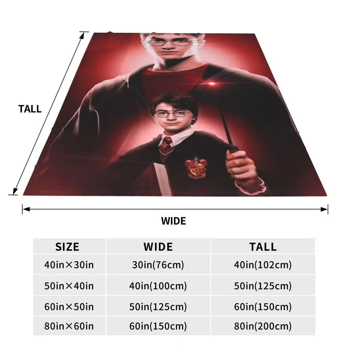 Одеяла из фильмов H-HARRY P-POTTER фэнтезийные литературные романы фланелевое одеяло