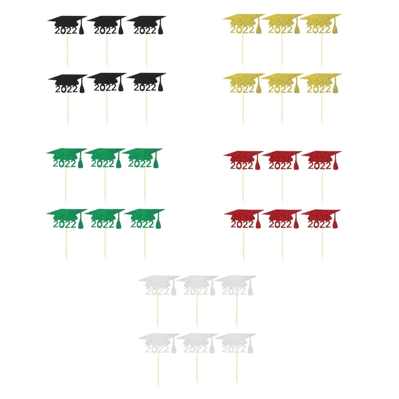 

F1CD выпускные капкейки 24 шт./компл. 2022 выпускные колпачки для студентов