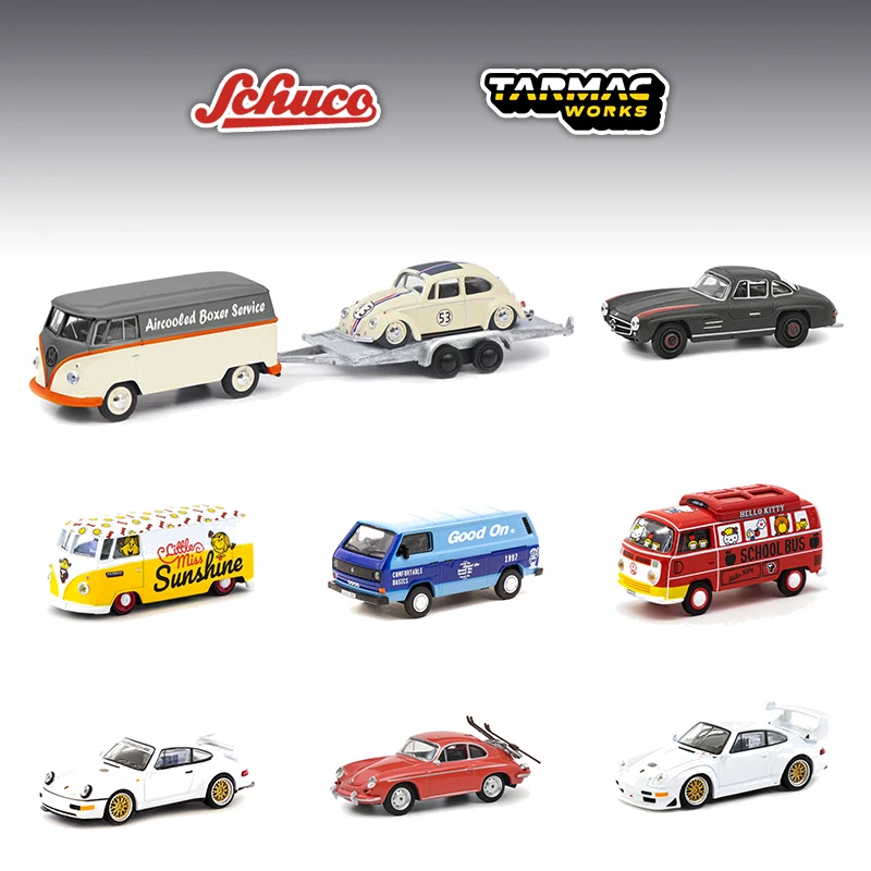 

Schuco Tarmac Works 1:64 911 T1 T2 T3 356 300 SL Diecast Diorama Car Model Collection Miniature Carros Toys In Stock