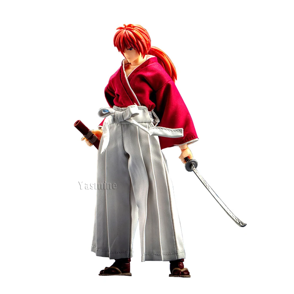 

6“ DASIN Anime Rurouni Kenshin Himura Kenshin Pvc Action Figure GT Model Toy GT-6