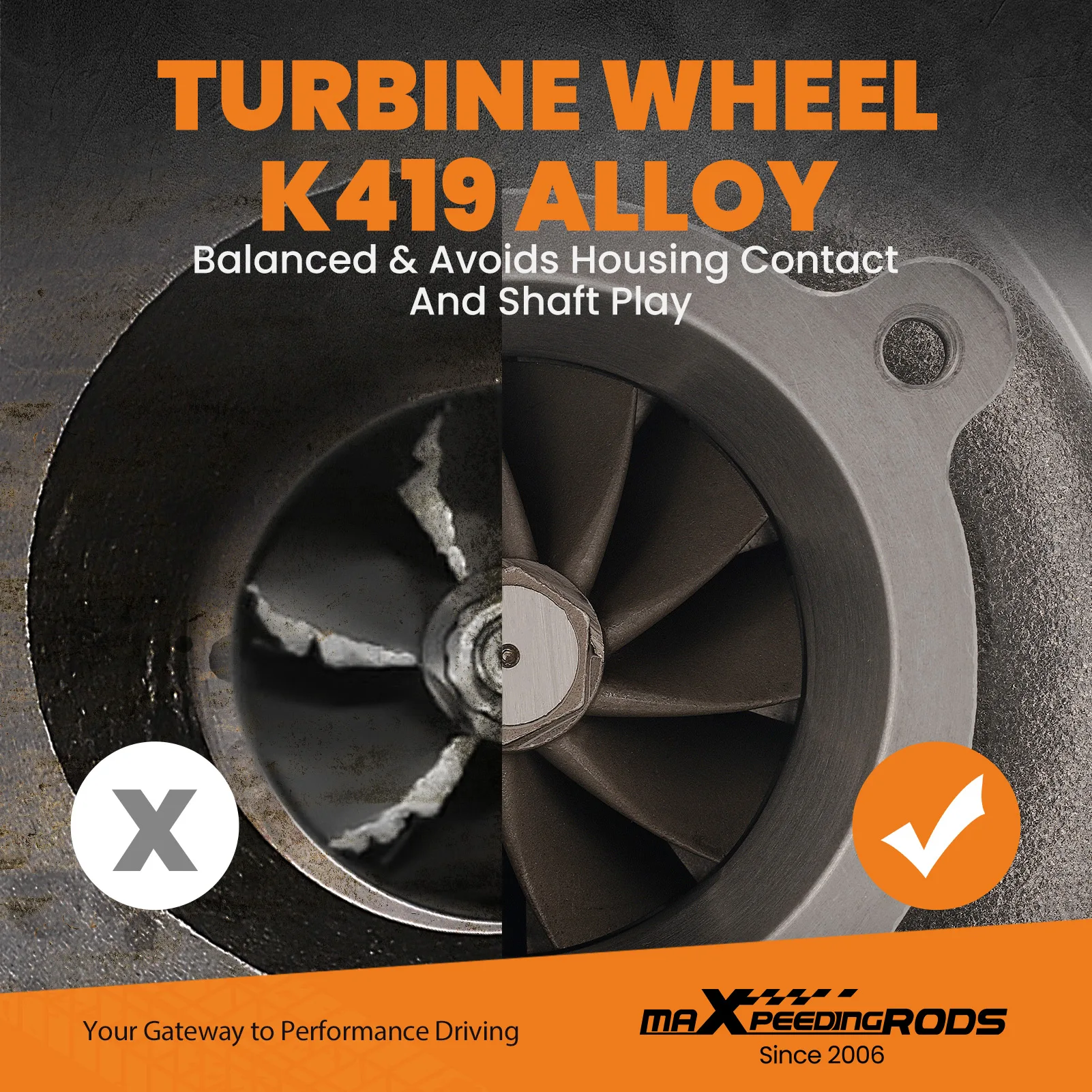 Заготовка турбокомпрессора для Ford Ranger 3.0 TDCI Mazda BT-50 2.5 143PS 156PS 1789132 6M349G438AC RE6M349G438AC