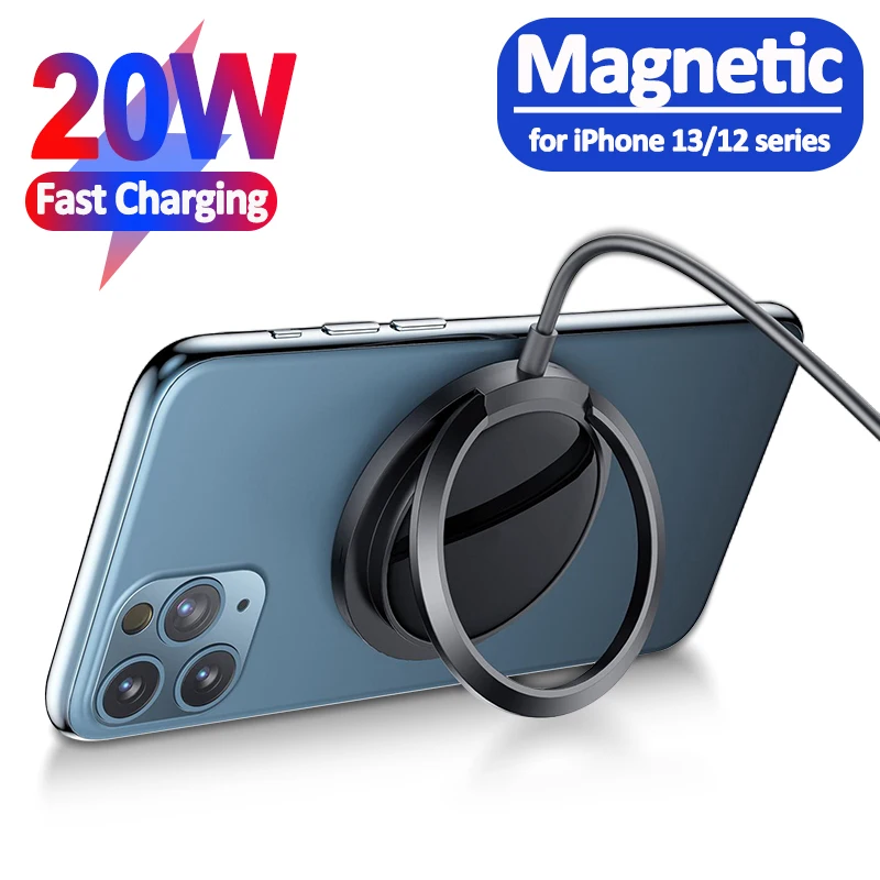 

Магнитное Быстрое беспроводное зарядное устройство 20 Вт, USB Type C, зарядная подставка для iPhone 13, 12 Pro Max, магнитная зарядная станция