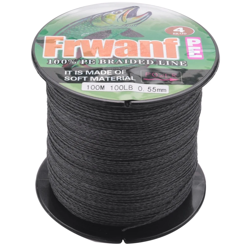 

Frwanf 4 Strand 100M PE Braided Fishing Line 4 Strand Super Strong Multifilament Thread For Fishing Carp 100LB