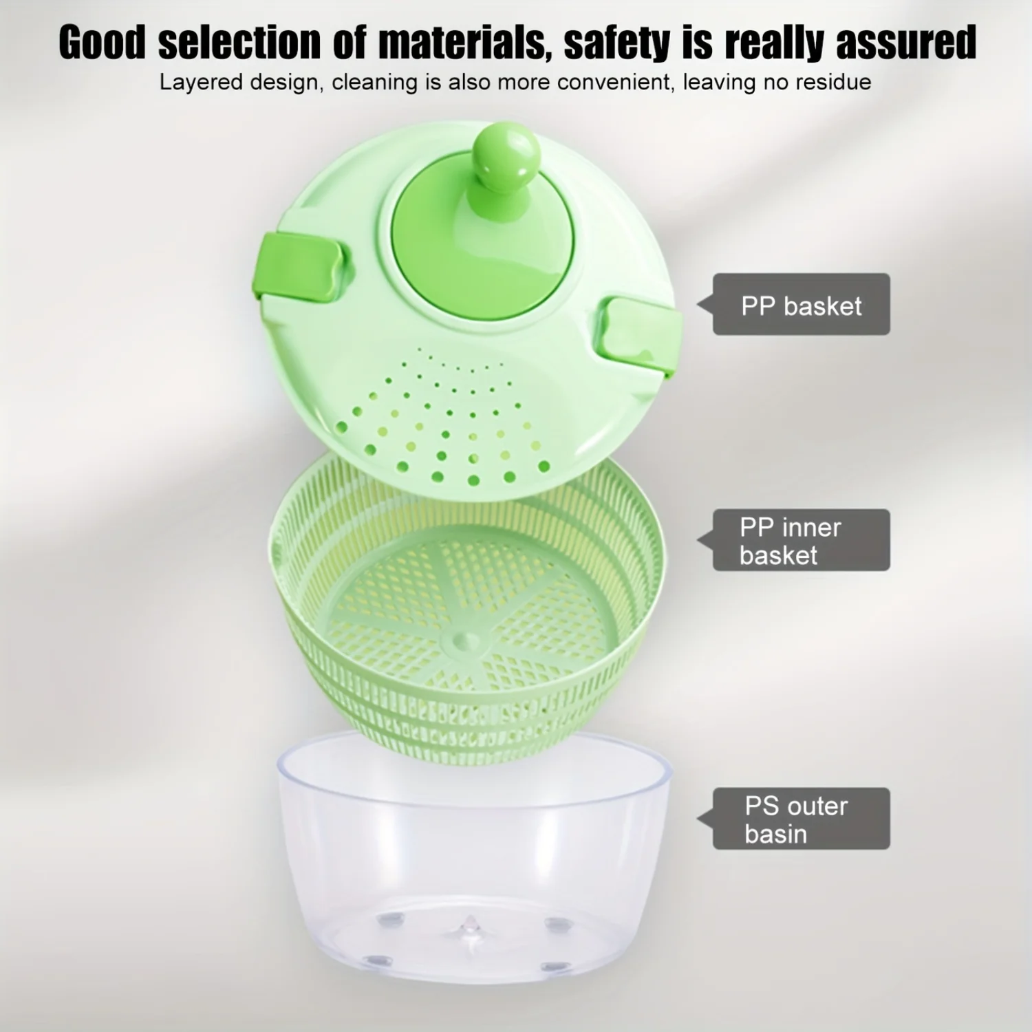 Сушилка для овощей Спиннер салата Корзина фруктов мойки Сливная корзина Друшляк