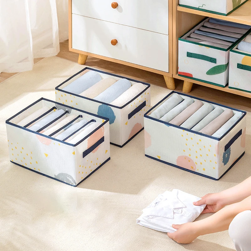 

Clothes Organizer Box Storage Pants Organizer T-Shirt Jeans Clothes Dressing Organizer Underwear Bra Socks Storage Organizers