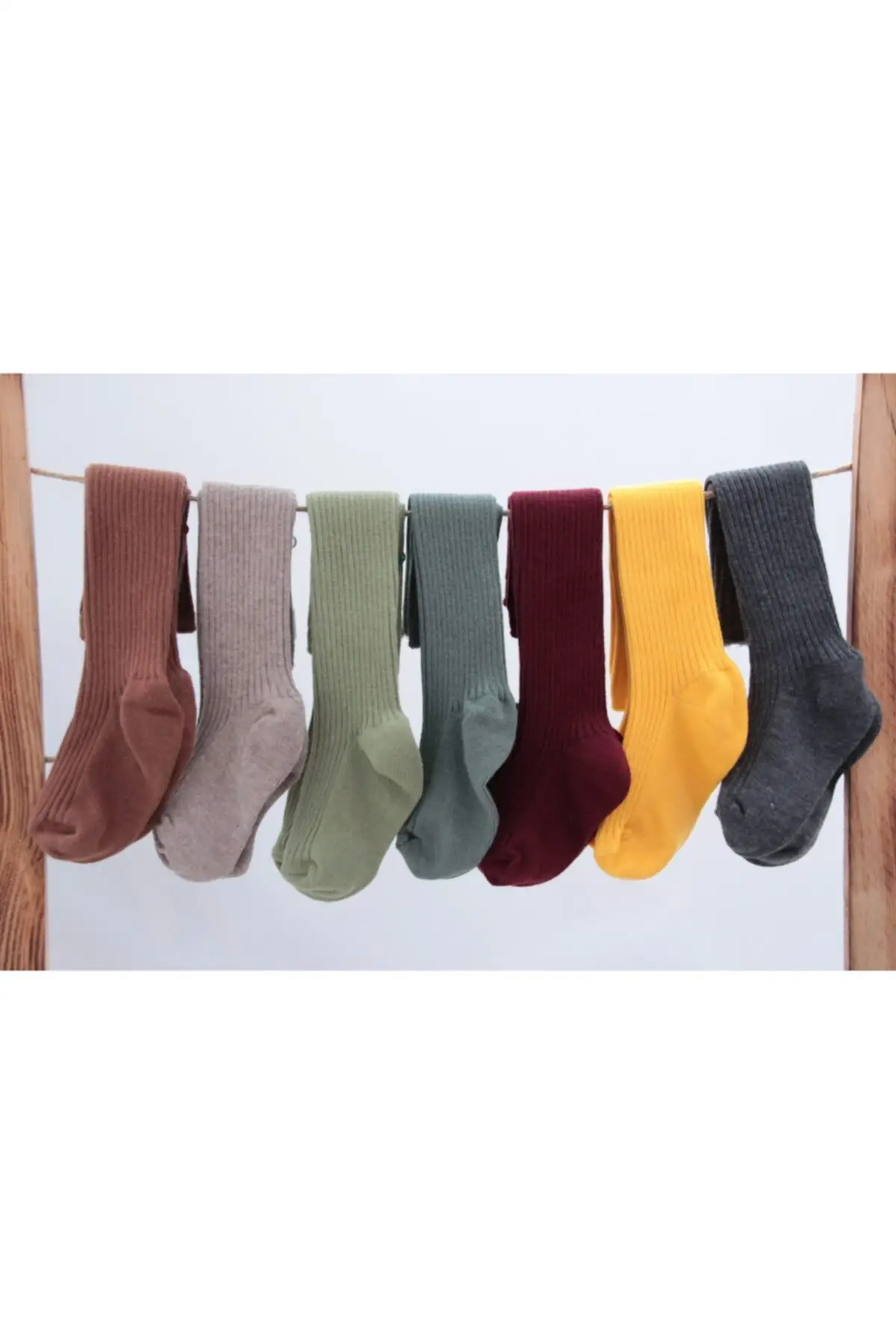 

Derby knee socks 7-pack cotton brown 6-piece underwear
