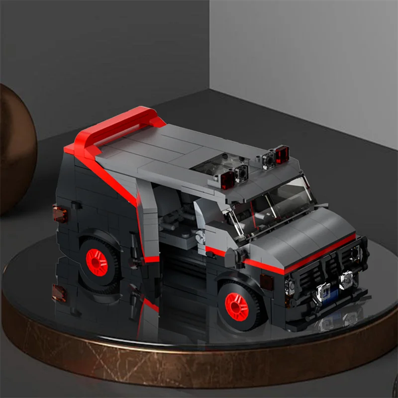 Классический фильм серии A-Teamed Van Сборка автомобилей Строительные блоки Speed Champion