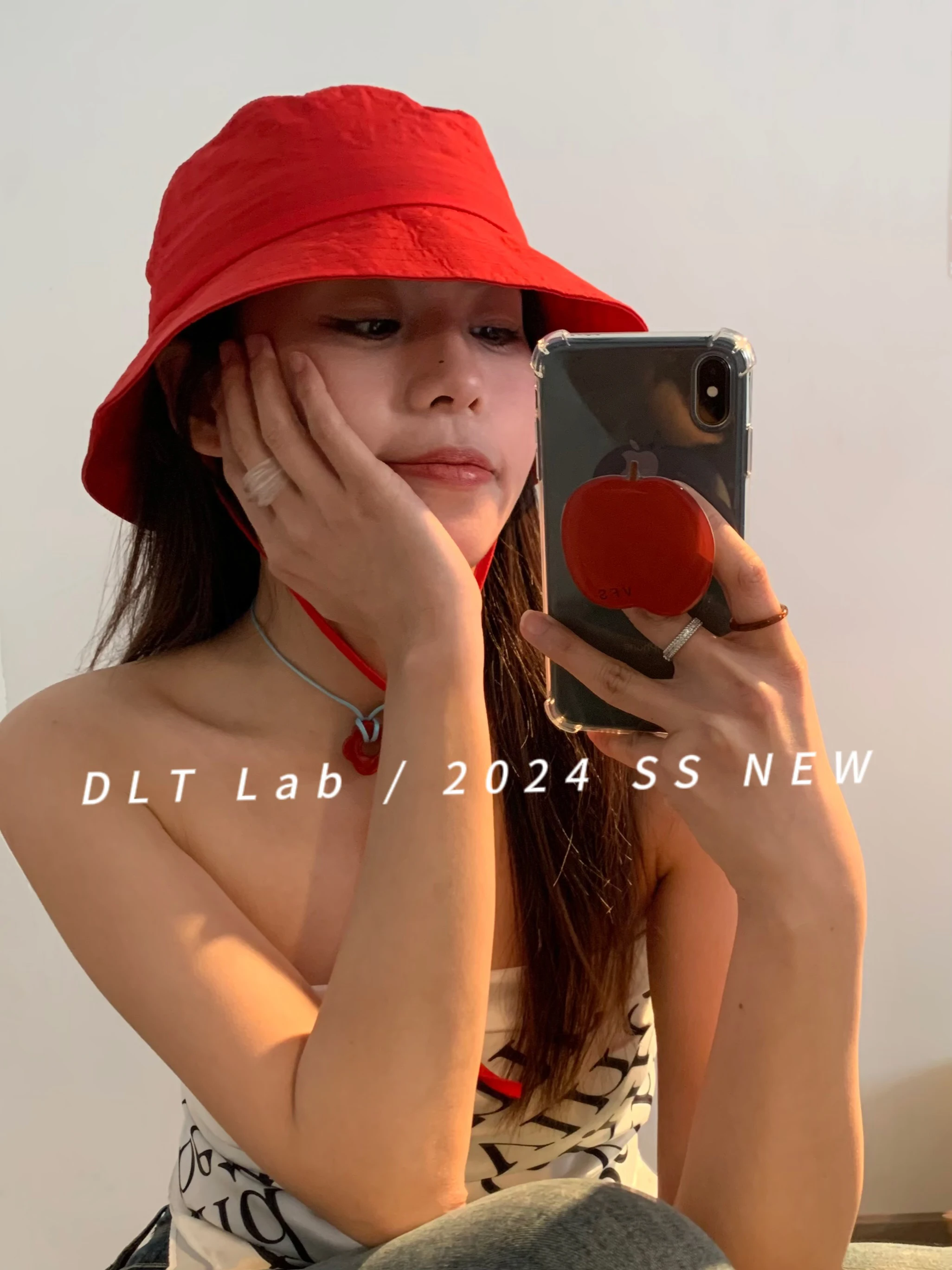 Dltlab новинка летняя женская красная шляпа для защиты от солнца