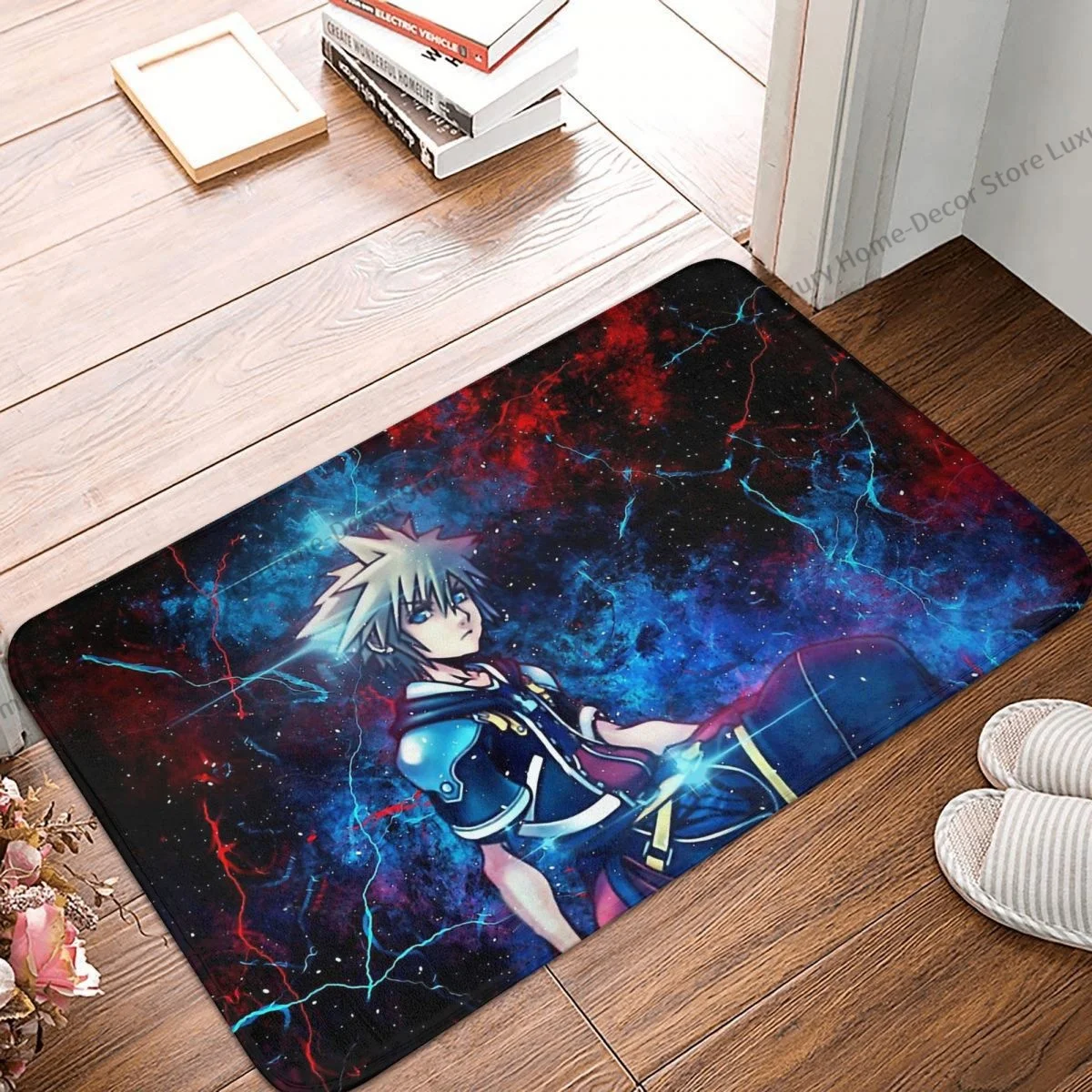 

Противоскользящий коврик Kingdom Hearts для гостиной, коврик в стиле Галактики, напольный ковер, ковер для входной двери, декор для спальни