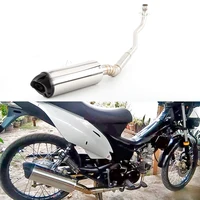 For Honda XRM 125 XRM 110 Motorcycle Exhaust Full System Header Manifold Collecter Link Pipe Muffler Escape for XRM-125 XRM-110