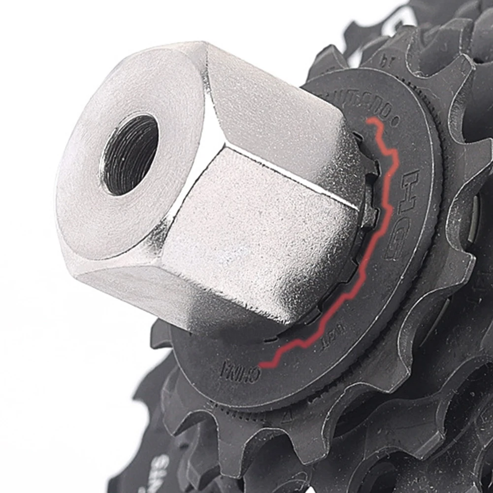 

Bike Lockring SleeveCassette Freewheel Sleeve Repair Tool Carbon Steel Flywheel Remover Repair Install Bicycle Sprocket Parts