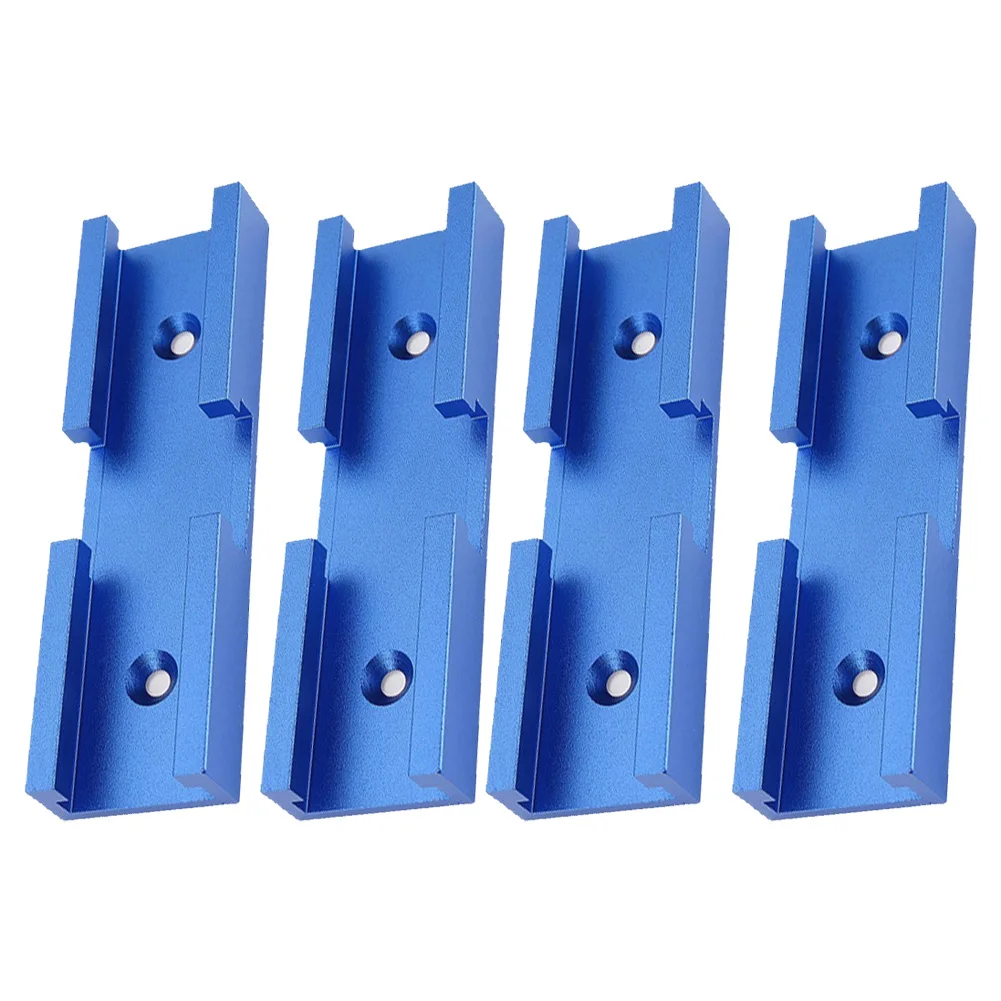 

4 Pcs Woodworking Universal Chute Cross Track Connector T-Track Intersection Aluminum Hand Tools Accessories