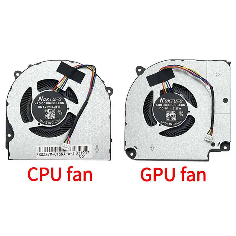 Вентилятор охлаждения процессора ноутбука для Hasee Z7M-CU7NA CU7NS Z6-CT5NA Z7M-CT7NK G7M-CT5NA CU5NA CT7NA