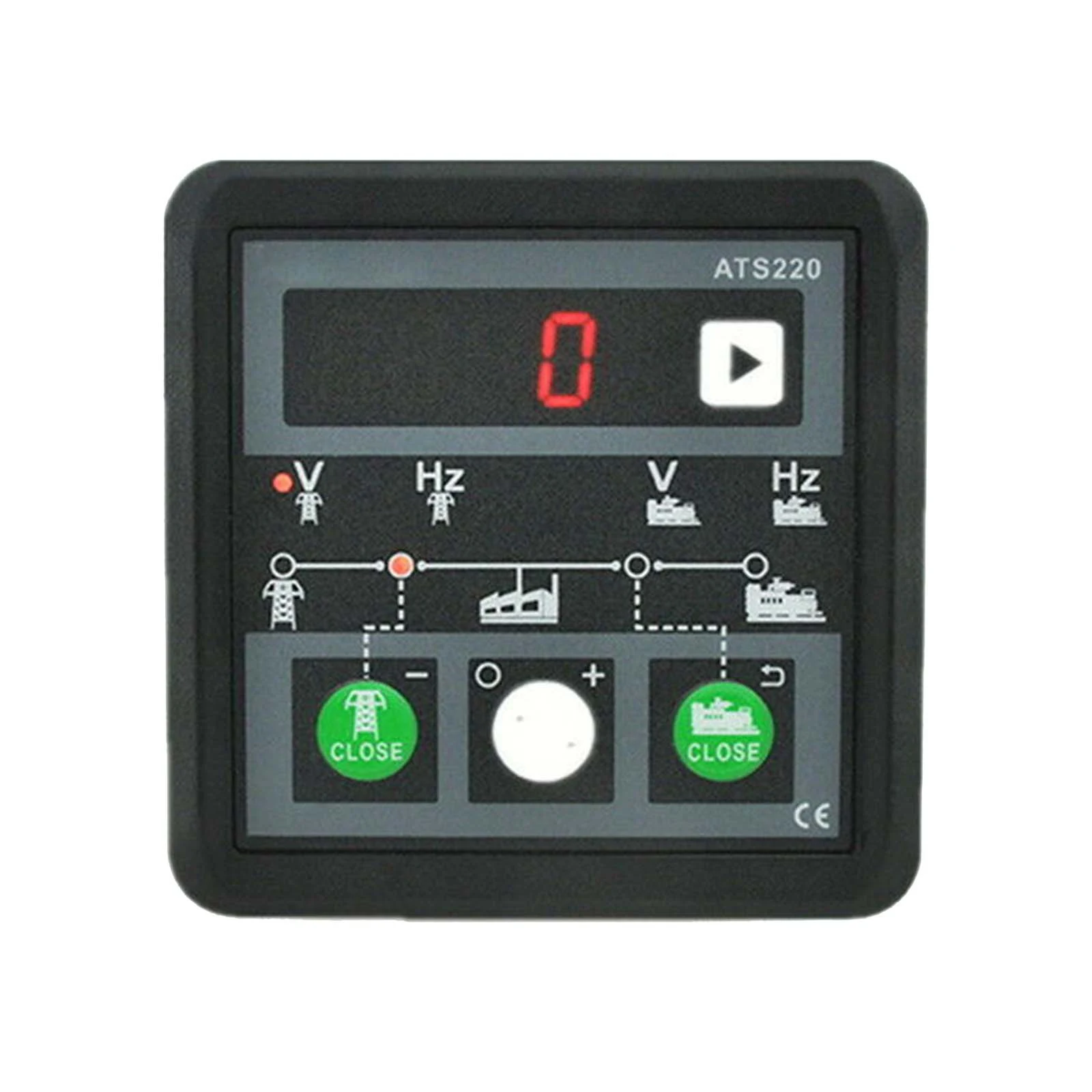 

ATS220 DC 8-36V Mains/Generation ATS Controller Automatic Transfer Switch Controller