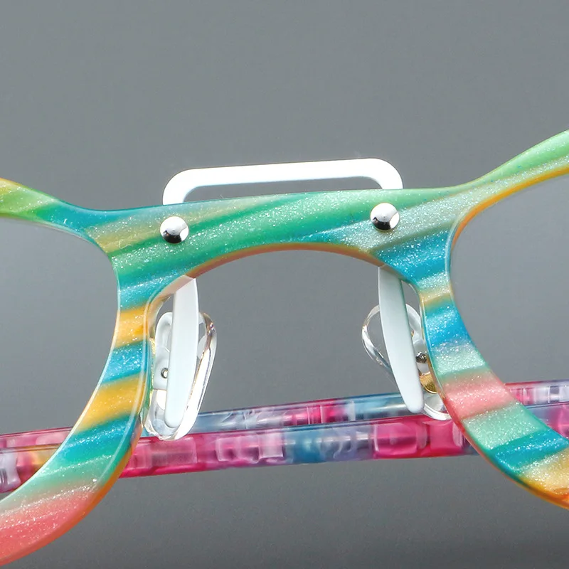 Ацетатная Толстая оправа для очков забавные мужские Оптические очки по рецепту