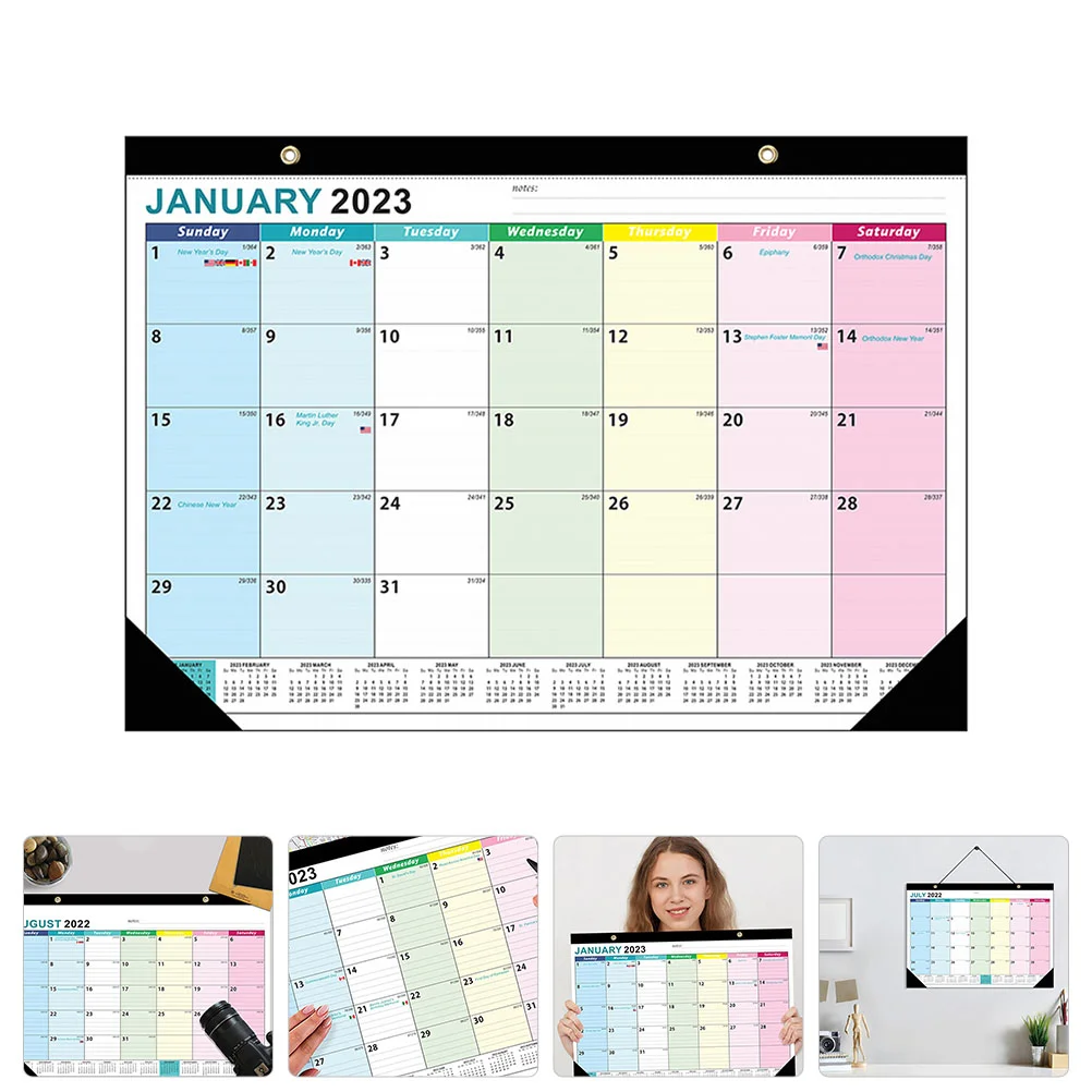 

Calendar Wall Schedule Planner Monthly Hanging Calender Agenda Deskhome Large English 2023 Julian Office Month Planning Academic