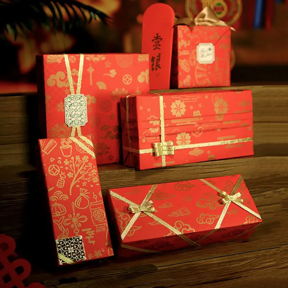 

50 * 70cm Chinese Red New Year Gifts DIY Craft Box Supplies Gift Wrap Storage Gift Paper Gift Wrapping Paper