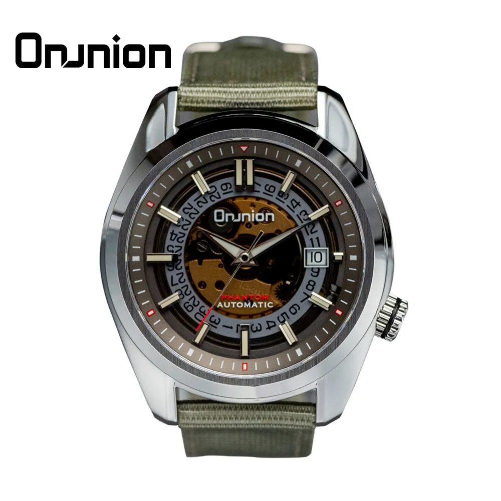 

Omnion Fashion Men’s Watches PT5000/SW200 Polymer Dial Vintage Sport Mechanical Watches Sword Hands 20Bar Waterproof 2022 New