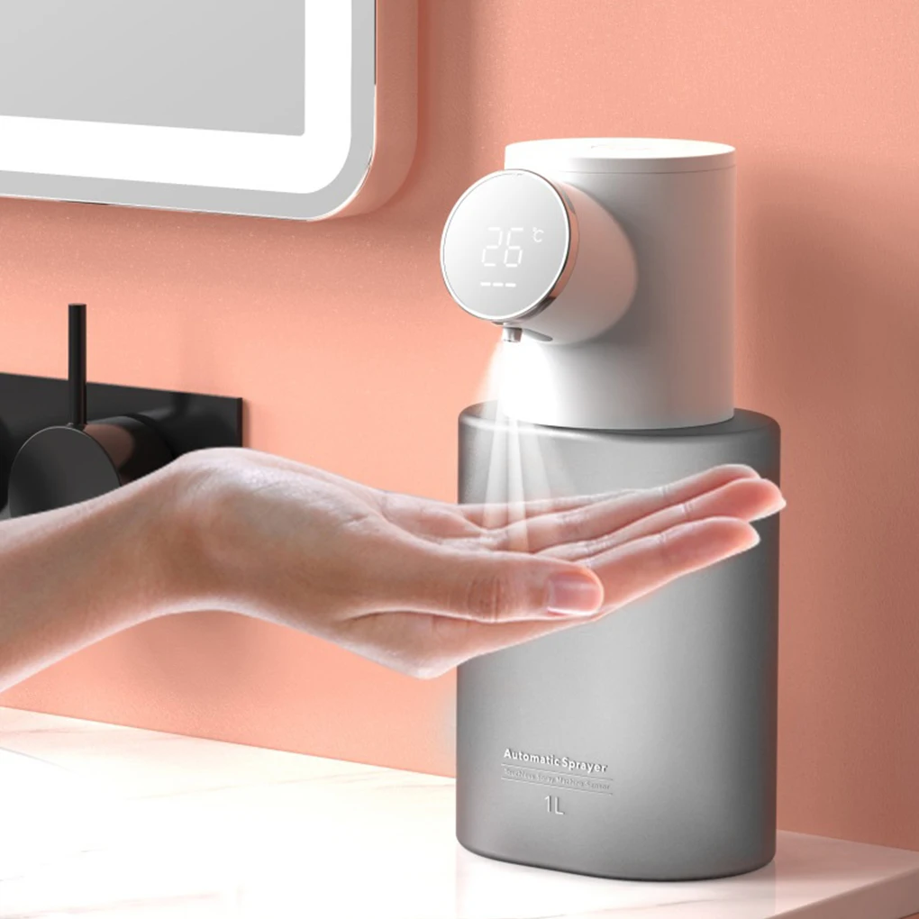 

Бесконтактный автоматический диспенсер для тумана в ванную комнату, многоразовый ручной диспенсер с настенным креплением, с насосом, распы...