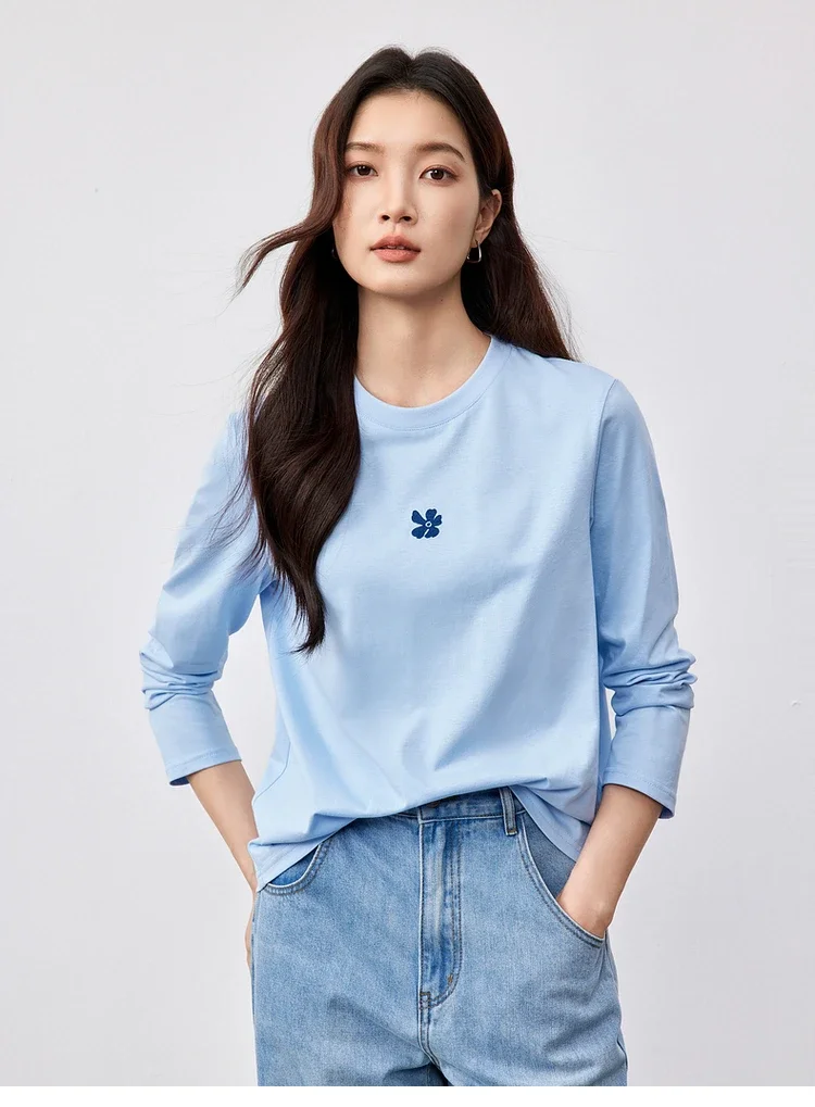 Женская футболка из хлопка SENTUBILA