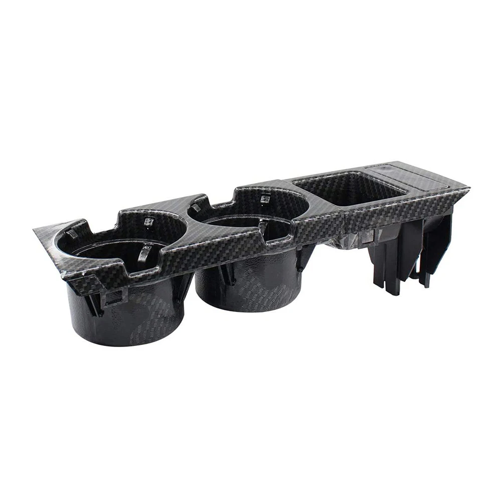 

High Quality Cup Holder Storage Box Stowing Tidying Tray Abs Armrest Carbon Filber Center Console Coin Convenient