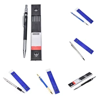 1set 2mm 2b lead holder automatic mechanical drawing drafting pencil 12 leads refills school office pencil supplies