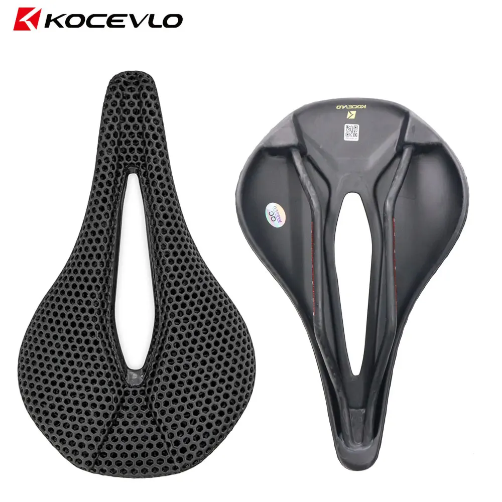 

2022 NEW Bicycle 3D Printed Saddle carbon Rails Material Comfortable Road Bike MTB Seat Cozy Honeycomb Cushion