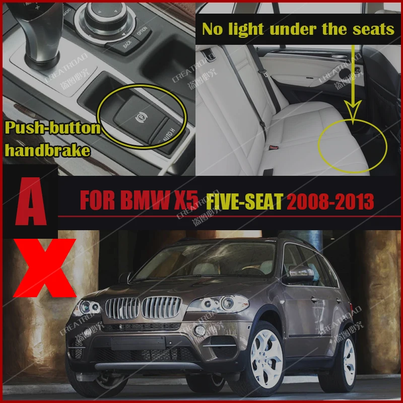 Кожаные автомобильные коврики для BMW X5 FIVE SEAT E70 2008 2009 2010 2011 2012