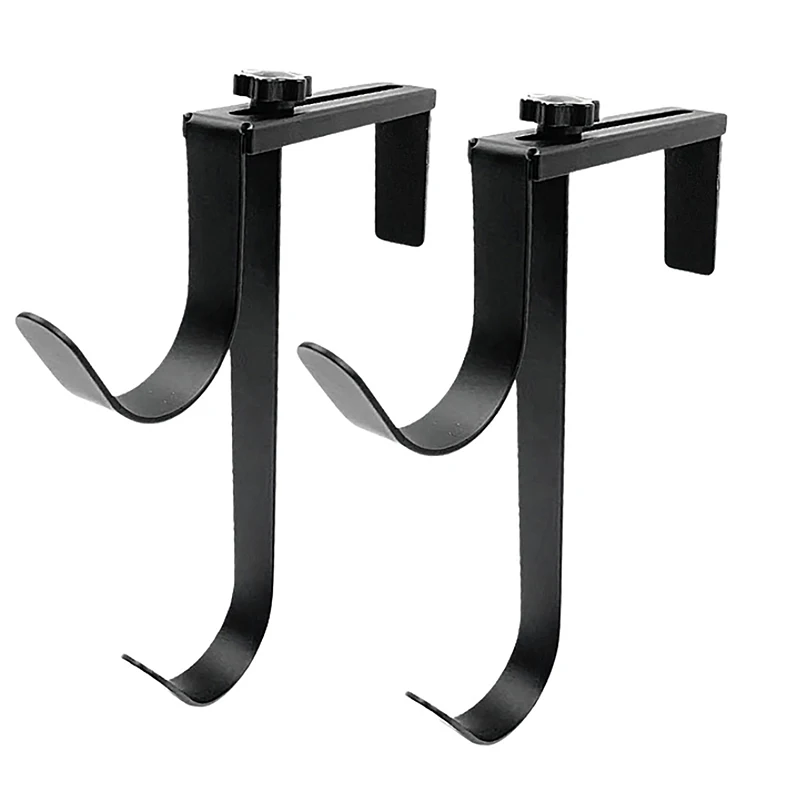 

2 Pcs Pool Pole Hooks Adjustable Pool Pole Hanger No Drill Pool Fence Hooks Set Rust Resistant Pole Holder for Swimming Pool