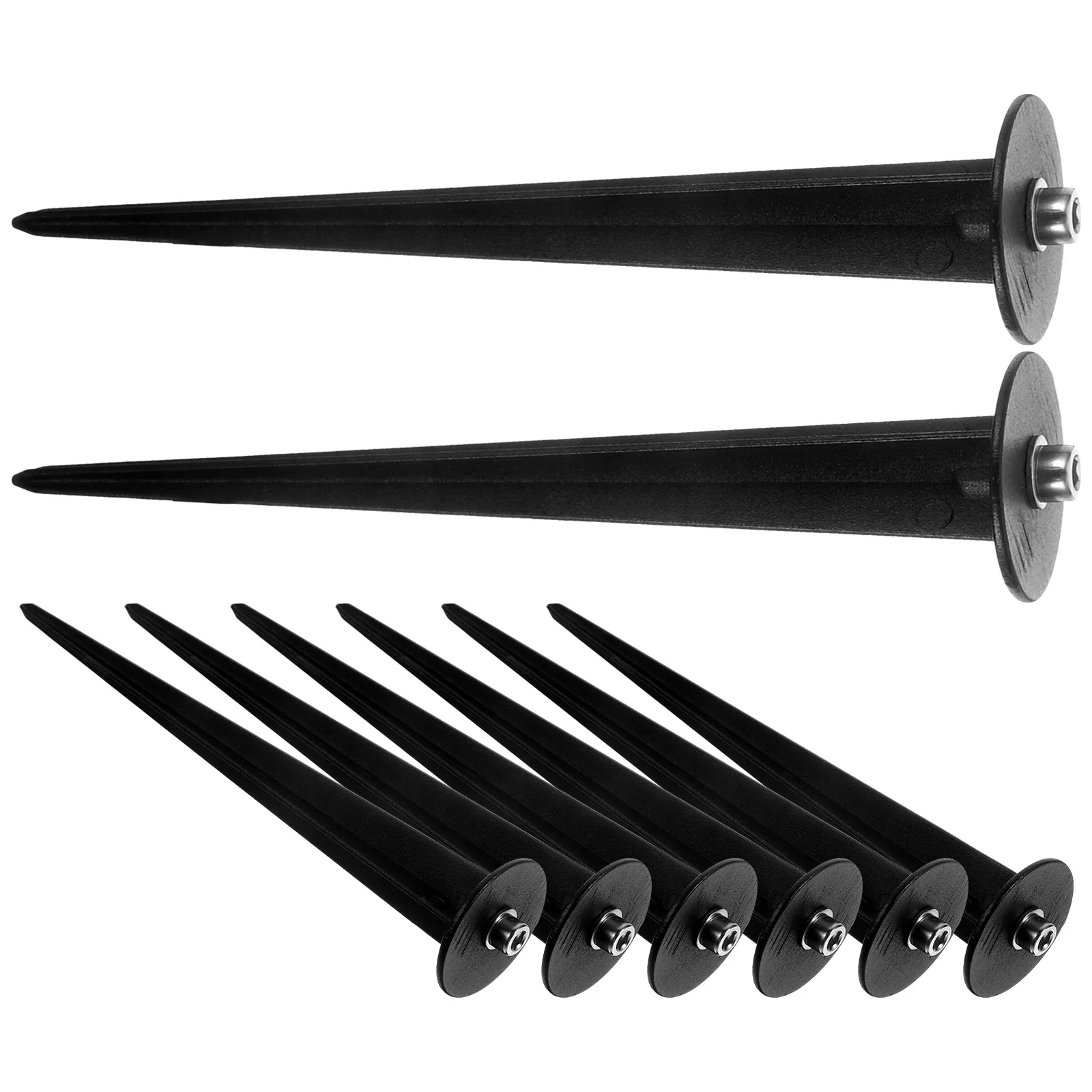 

8pcs Spikes Ground Stakes Path Light Stakes Replacement Aluminum Ground Stakes