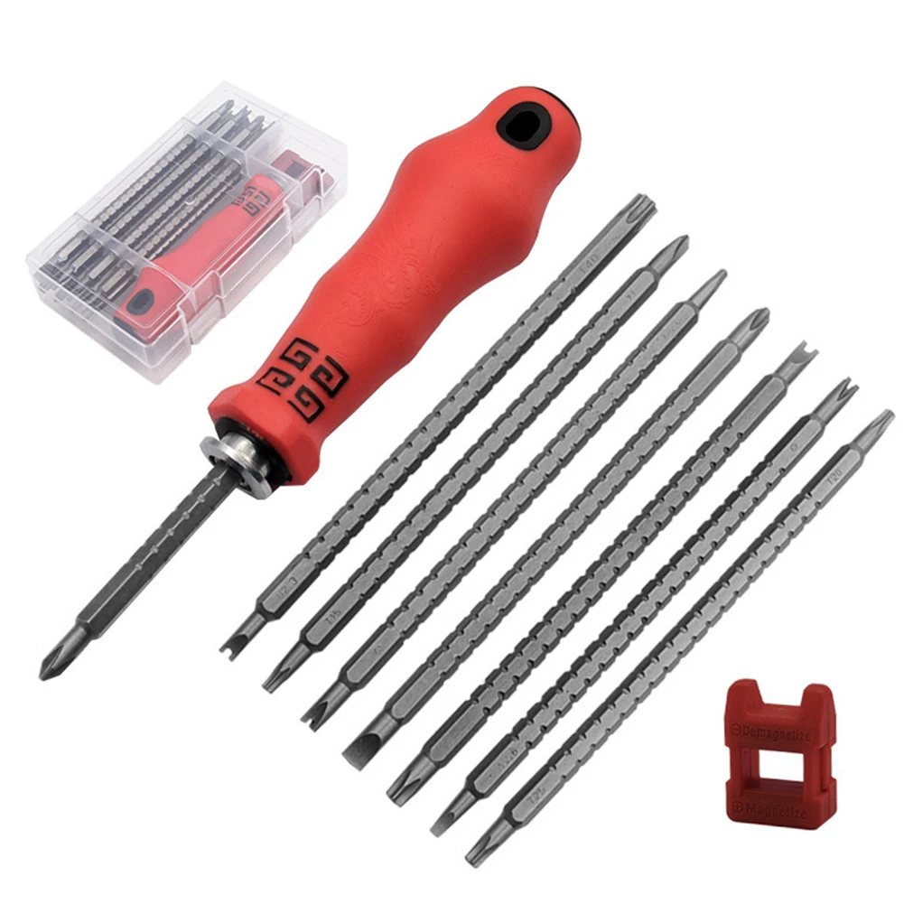 

18 In 1 Triangle Magnetic Screwdriver Set Chrome Vanadium Steel Torx Slotted Double Ended Screwdriver For Repairing Hand Tools