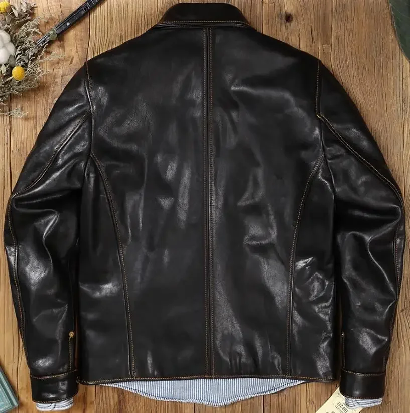 Магазин высшего качества мужское пальто из натуральной кожи. Оптовая продажа